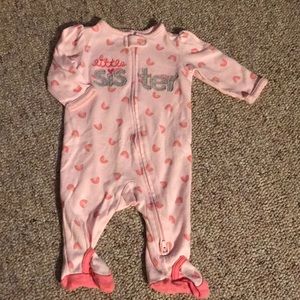 Carter’s little sister sleeper size 3 months